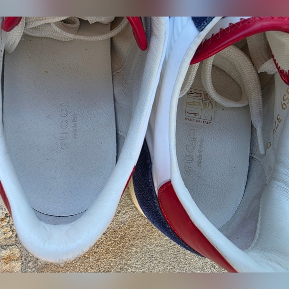 Gucci Signature Stripe Ace Suede/Nylon Sneakers- Authentic- Womens(EU 37.5 US 7) - Picture 14 of 16